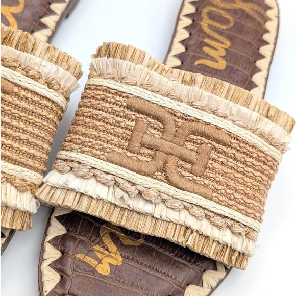 Sam Edelman Georgia Slide Sandal Open Toe Women's Tan Multi Size US8.5M EU39 - Picture 7 of 8